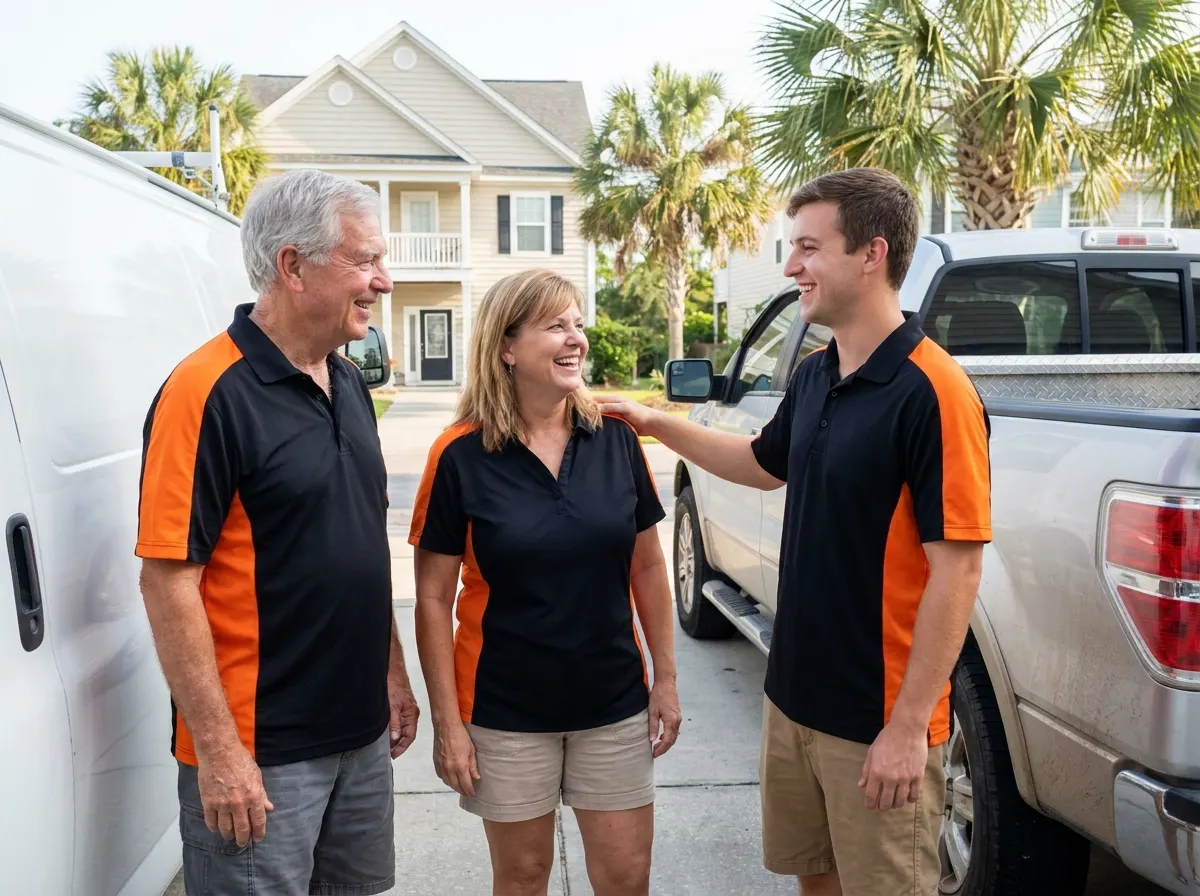 TrashTrack Dumpster Rental equipment rental service team in Myrtle Beach, SC